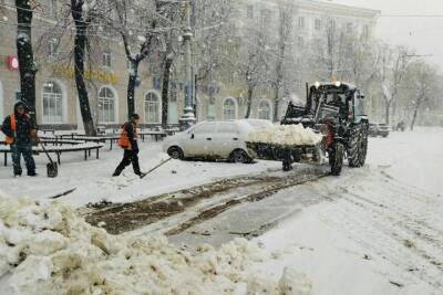 В понедельник в Воронеже будет сильный снег