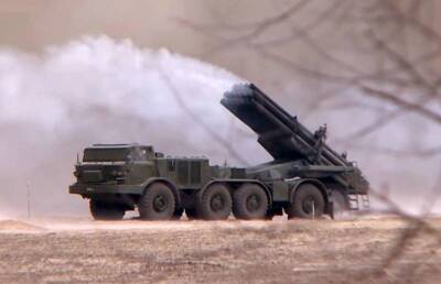 Российскую реактивную артиллерию заметили в 150 км от Киева