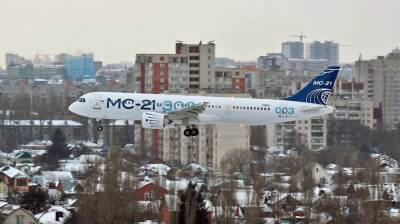 Появились первые кадры изнутри новейшего самолёта МС-21 в Воронеже