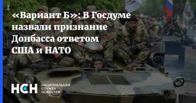 «Вариант Б»: В Госдуме назвали признание Донбасса ответом США и НАТО