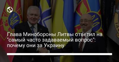 Министр обороны Литвы перечислил три пункта, почему они за Украину