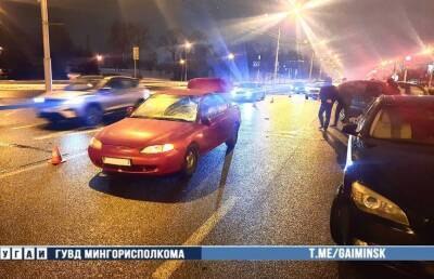 В Минске на пр. Победителей легковушка сбил пешехода, мужчина умер в больнице