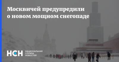 Москвичей предупредили о новом мощном снегопаде