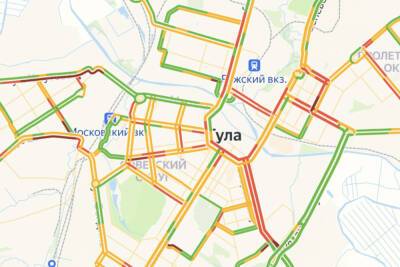 Пробки в Туле: что происходит на дорогах города утром 20 января