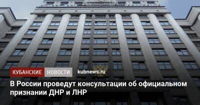 В России проведут консультации об официальном признании ДНР и ЛНР