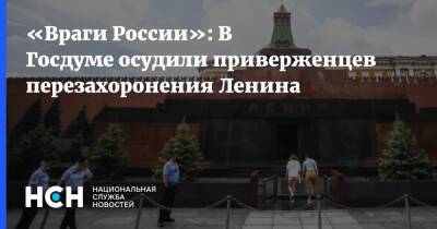 «Враги России»: В Госдуме осудили приверженцев перезахоронения Ленина