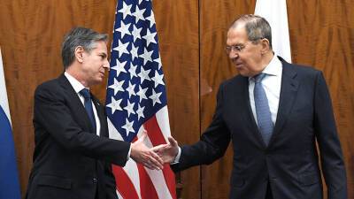 В Женеве начались переговоры Сергея Лаврова с госсекретарем США Энтони Блинкеном