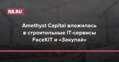 Amethyst Capital вложилась в строительные IT-сервисы FaceKIT и «Закупай»