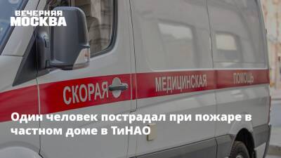 Один человек пострадал при пожаре в частном доме в ТиНАО - vm.ru - Москва