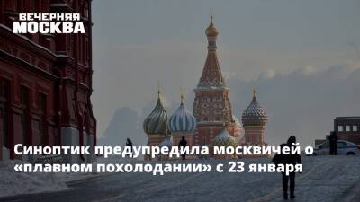 Синоптик предупредила москвичей о «плавном похолодании» с 23 января