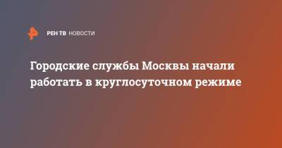 Городские службы Москвы начали работать в круглосуточном режиме - ren.tv - Москва - Москва