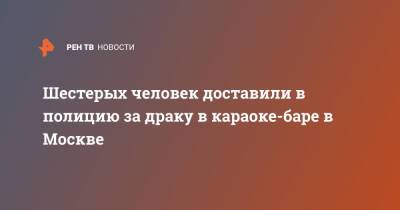 Шестерых человек доставили в полицию за драку в караоке-баре в Москве - ren.tv - Москва - Россия - Киргизия - Москва