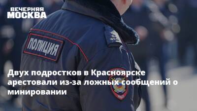 Двух подростков в Красноярске арестовали из-за ложных сообщений о минировании