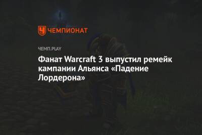 Фанат Warcraft 3 выпустил ремейк кампании Альянса «Падение Лордерона»