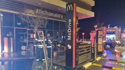 Поджог McDonald's в Галилее: подозрение на рэкет