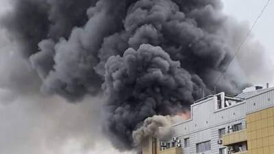 В главном офисе сети супермаркетов АТБ в Днепре вспыхнул пожар (видео)