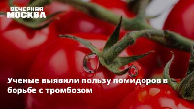 Ученые выявили пользу помидоров в борьбе с тромбозом - vm.ru