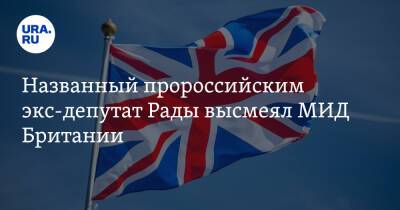 Названный пророссийским экс-депутат Рады высмеял МИД Британии. «Вопрос к мистеру Бину»