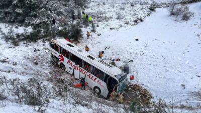 Автобус сорвался в пропасть в Стамбуле, есть погибшие - trend.az - Турция - Стамбул