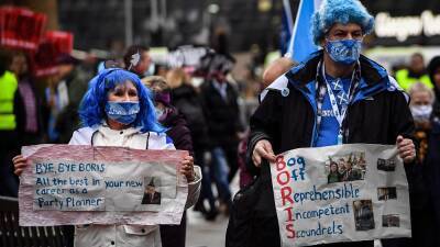 Сторонники независимости Шотландии призвали к отставке Бориса Джонсона