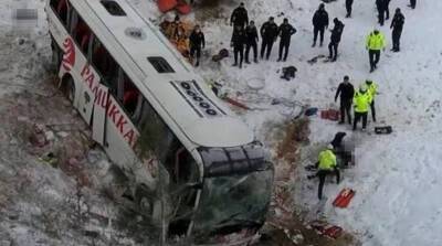В Турции пассажирский автобус вылетел за пределы дороги - есть погибшие
