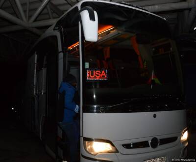 Отправился в путь первый автобус рейса Баку-Шуша-Баку (ФОТО) - trend.az - Баку - Шуша