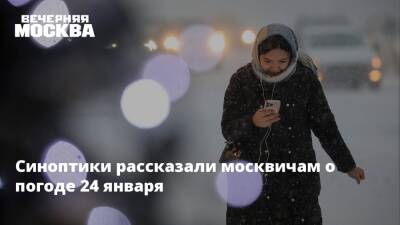 Синоптики рассказали москвичам о погоде 24 января