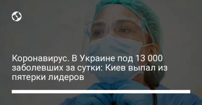 Коронавирус. В Украине под 13 000 заболевших за сутки: Киев выпал из пятерки лидеров