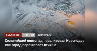 Сильнейший снегопад парализовал Краснодар: как город переживает стихию