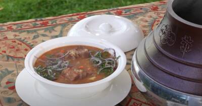 Рецепт гуджа-ош, необычного узбекского супа из афганского казана