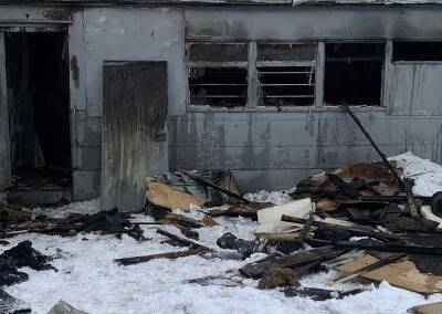 В Смоленске на стройплощадке случился пожар