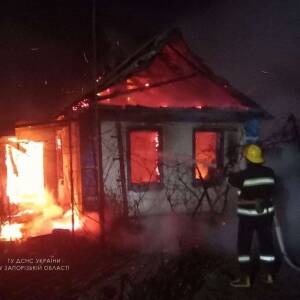 На пожаре в Мелитопольском районе погибла пенсионерка. Фото