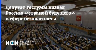 Депутат Госдумы назвал Россию «страной будущего» в сфере безопасности