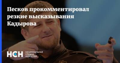 Песков прокомментировал резкие высказывания Кадырова