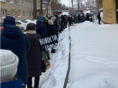 В Йошкар-Оле образовались огромные очереди в поликлиники (видео) - rosbalt.ru - Йошкар-Олы