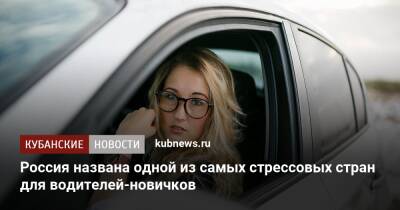 Россия названа одной из самых стрессовых стран для водителей-новичков