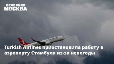Turkish Airlines приостановила работу в аэропорту Стамбула из-за непогоды