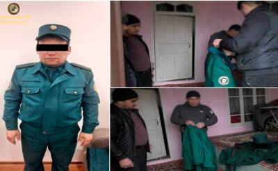 В Андижане задержан лже-сотрудник правоохранительных органов. Он сшил форму и вымогал деньги у населения