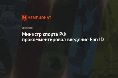 Министр спорта РФ прокомментировал введение Fan ID