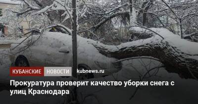 Прокуратура проверит качество уборки снега с улиц Краснодара