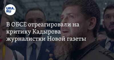 В ОБСЕ отреагировали на критику Кадырова журналистки Новой газеты. «Опасно и вредно»