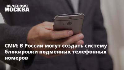 СМИ: В России могут создать систему блокировки подменных телефонных номеров - vm.ru - Россия