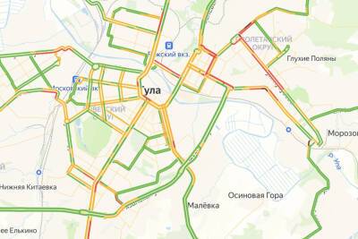 Пробки в Туле: что происходит на дорогах города утром 25 января