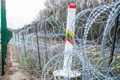 Кабмин Литвы: на границе с Беларусью уложено 170 км концертиновой проволоки - obzor.lt - Белоруссия - Литва - Строительство