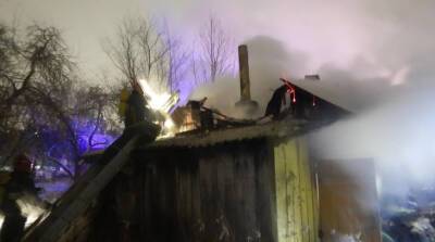 В Могилеве сгорел частный дом: хозяин остался жив благодаря соседям