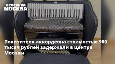 Похитителя аккордеона стоимостью 900 тысяч рублей задержали в центре Москвы