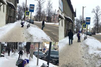 В Тверской области маленькая девочка ждала автобус и убирала мусор