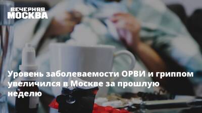Уровень заболеваемости ОРВИ и гриппом увеличился в Москве за прошлую неделю