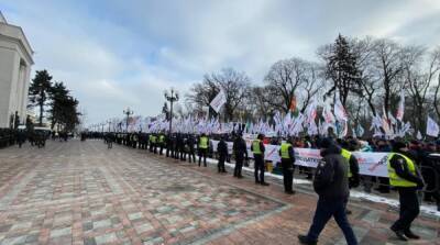 Протесты ФОПов: активисты штурмуют Раду