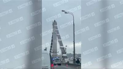 Спасатели сняли мужчину с верхушки Крымского моста в Москве